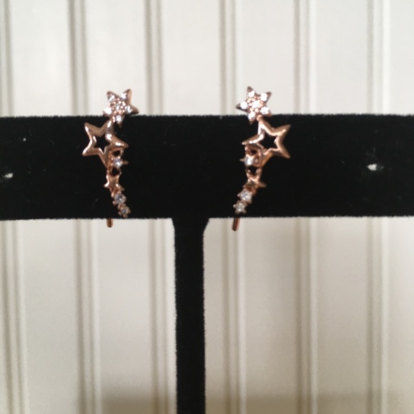 Shooting Star Crawler Earrings - Picture 3 of 3
